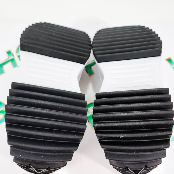 Converse Run Star Hi Platform Shoes Women's  Beige White Plaid Canvas A05999C - Picture 8 of 8